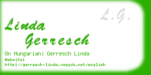 linda gerresch business card